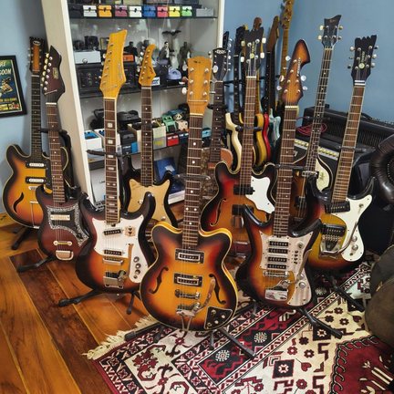 Guitarras vintage lado a lado